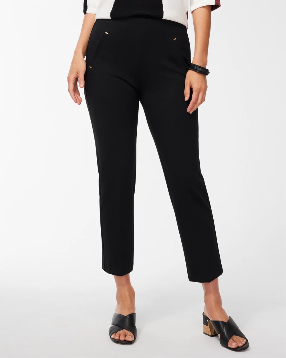 Juliet Ponte Straight Cropped Pants | Chico's